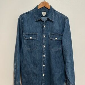 J. Crew Classic Blue Denim Shirt